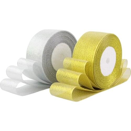 6mm~80mm Width Silver Golden Onion Silk Ribbon Polyester Ribbons Cake Gift Box Wrap Ribbon Accessories Handmade DIY Material