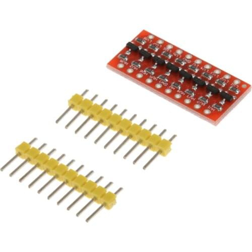 8Channel Logic Level Converter - Bi-Directional 3.3V to 5V TTL Shifter Module for Breadboard with 2 Rows