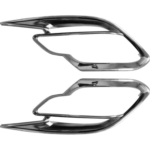 Car ABS Chrome Rear Fog Lights Fog Lamp Decoration Frame Cover Trim for Mazda CX-9 CX9 2017 2018 2019 2020