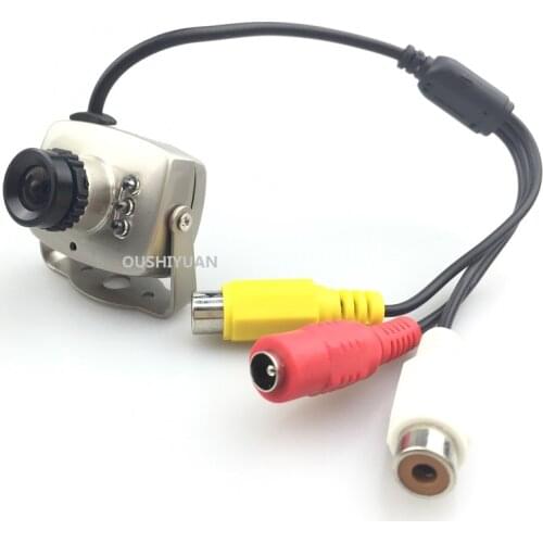 CCTV HD 1000TVL Lens 2.8mm Audio Video MIC Color MIni IR Camera For Car Camera