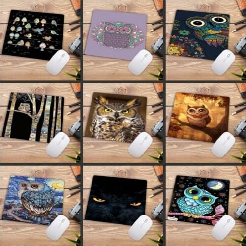 Xgz Personalized Funny Owl Animal Computer Keyboard Mousepad Home and Office Desk Gming Mouse Pad Size 22x18cm Promotion