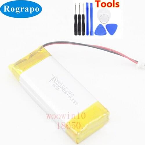 New Battery ZN452050PC-1S2P For Cardo Scala Rider G4,G9,G9x / Schuberth C3 Accumulator 3.7V Full Replacement 2-wire Plug +tools