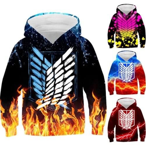 Attack on Titan Hoodies Men 3D Sweatshirts Women Fashion Pullover Streetwear Clothes Winter Hoodie Male Tops Print 3D Hoodies