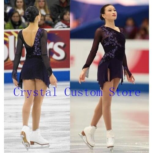 Crystal Custom Figure Skating Dress Girls New Brand Ice Skating Clothes For Competition DR4695