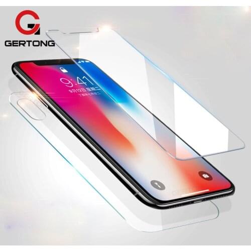 Clear Front Back Film Tempered Glass For iPhone 12 Pro max 12 mini 11 Pro XS MAX X 8 7 Plus XR Rear Back Screen Protector Cover