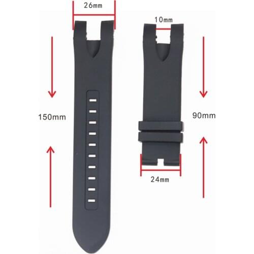 Watch accessories mens and womens rubber sports strap For INVICTA Inverta watches comfortable soft silicone strap 26mm