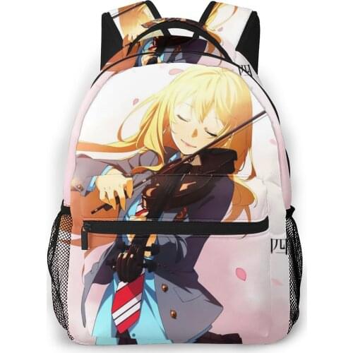 Your Lie In April Backpack for Girls Boys Travel RucksackBackpacks for Teenage school bag