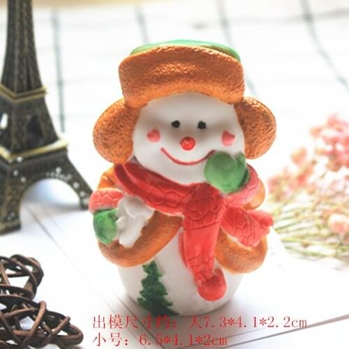 Silicone Snowman Aroma Gypsum Decoration soap mold