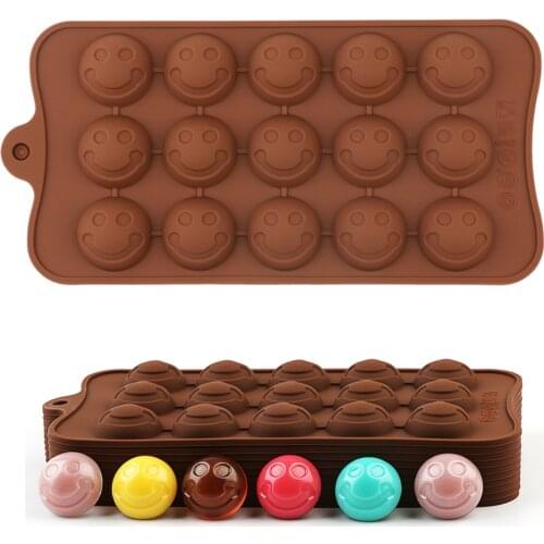 Silicone Chocolate Molds Baking Mold For Candy Cake Decorations Cake Mold Chocolate Cute Mold Ice Tray Face Shape 2021 New