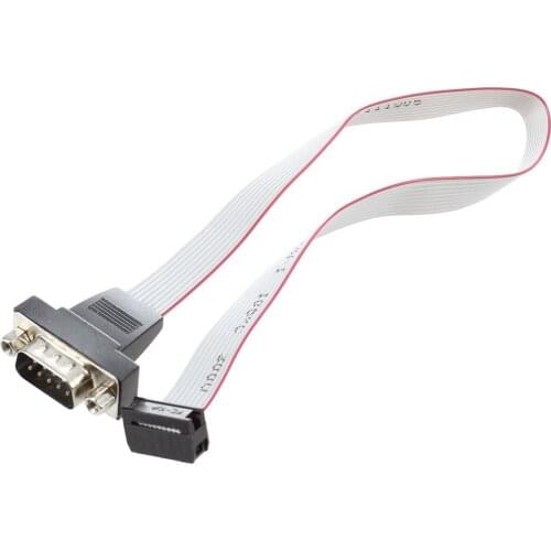 Brand New DB9 RS232 to 10 pin Ribbon Cable Connector Adapter