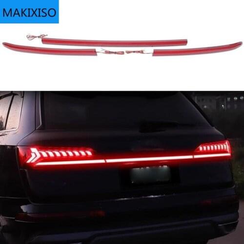 LED turn signal width light modified new streamer through tail light For audi new Q7 2019-2022 Through trunk rear lamp