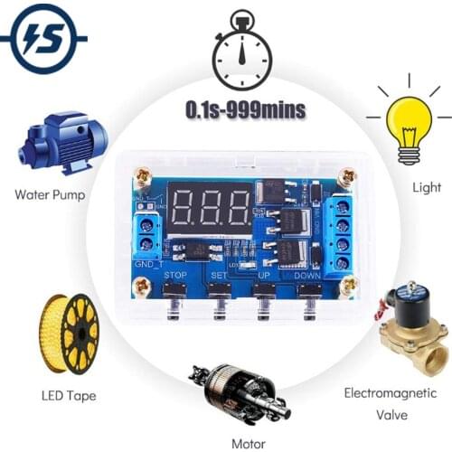 Timer Delay DC 5V 12V 24V 36V Cycle Delay High Level Trigger Module Programmable Digital Switch Board Dual MOS Pulser Optocouple