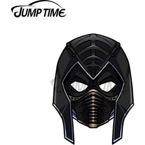 JumpTime 13 x 6.5cm Sticker Face NOOB SAIBOT Decal Cartoon Windshield Car Stickers Motorcycle Windshield Cartoon Vinyl Car Wrap