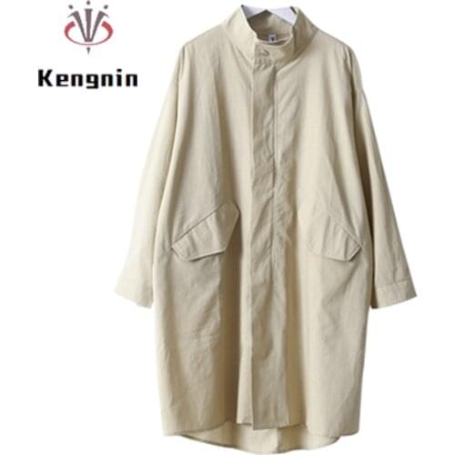 Loose Zipper Cotton Linen Women Trench Coats 2021 Autumn Winter Ladies Outerwear European Chic Long Sleeve Female Cardigan KN255