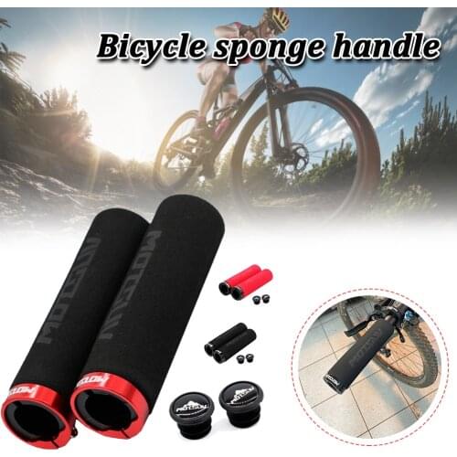 1 Pair Mountain Road Cycling Bike Bicycle MTB Handlebar Cover Grips Anti-slip Soft Sponge Handle Grips Lock Bar End Bike Part