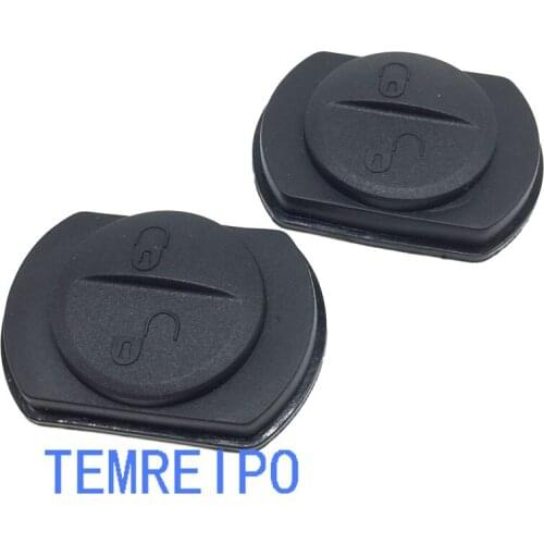 2pcs/lot 2 Buttons Rubber Silica Gel Replacement Key Cover Shell Case Button For mitsubishi key