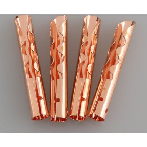 20pcs Bronze copper BFA 4mm Z-Type Banana Plug Speaker Cable Connector