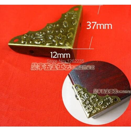 37 * 37mm Jewelry box flowers corners Wine wooden edging Box corners Wholesale