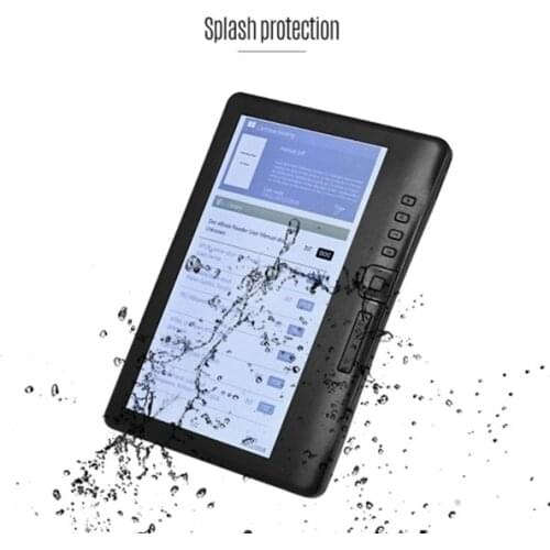 7 Inch 800 x 480P E-Reader Color Portable Screen Glare-Free Built-In 4GB Memory Storage Backlight Battery Support Photo Viewing
