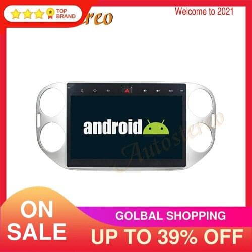 Android 9.0 Car GPS Navigation Multimedia Player For Volkswagen VW Tiguan 2010-2017 Auto Radio Stereo Head Unit No CD DVD Player