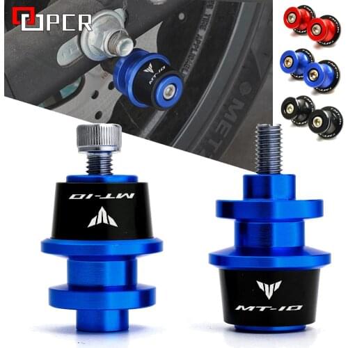 For YAMAHA MT-10 MT 10 2016-2020 2021 M6 Swingarm Sliders Spools Stand Bobbins CNC Aluminum Alloy