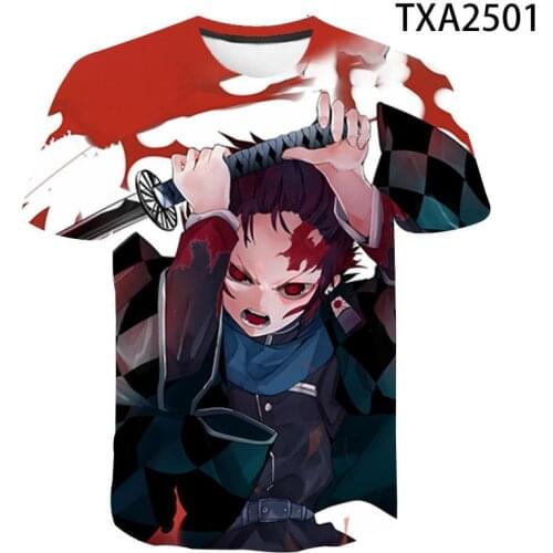 Anime T Shirt Demon Slayer Kimetsu no Yaiba Cosplay T Shirt Men Women Children Kamado Tanjirou Nezuko sword Tee Shirt Cool Tee