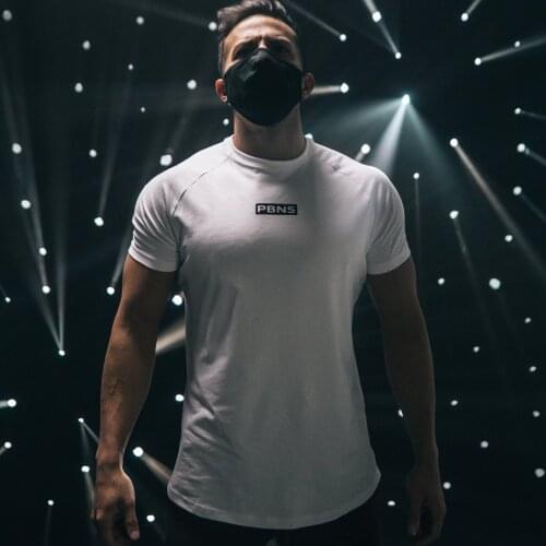 New Summer Sports T Shirt Men Gyms Fitness Short Sleeve T-shirt Male Quick-dry Bodybuilding Workout Tees Tops Men Clothing 2021