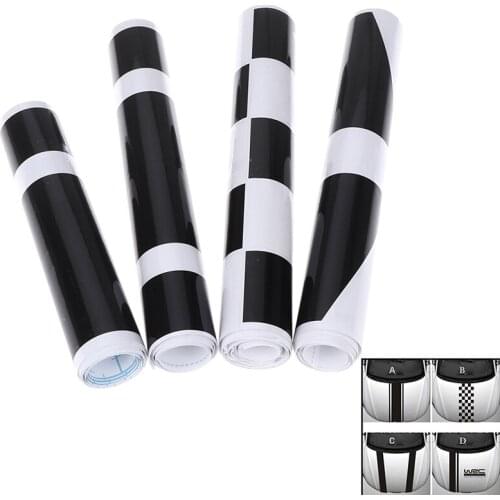 Customization WRC Stripe Car Covers Vinyl Racing Sports Decal Head Car Sticker For Ford Focus Cruze Renault Accessories