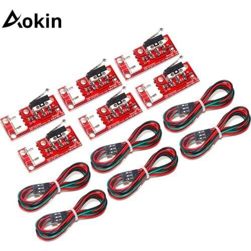 4PCS/6PCS Endstop Mechanical Limit Switches With 3 Pin 70cm Cable For 3D Printer parts RAMPS 1.4