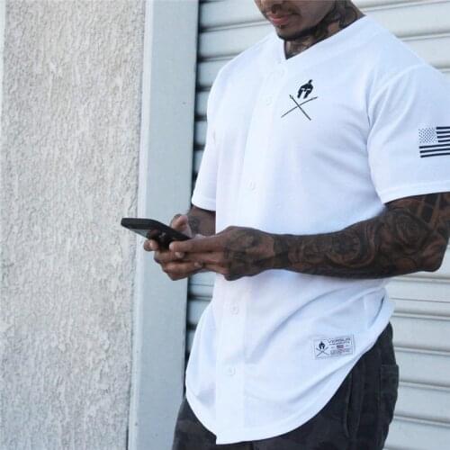 Mens Baseball Jersey New Arrival Cropped Tee Men T-shirts Short Sleeve Tshirt Sportswear
