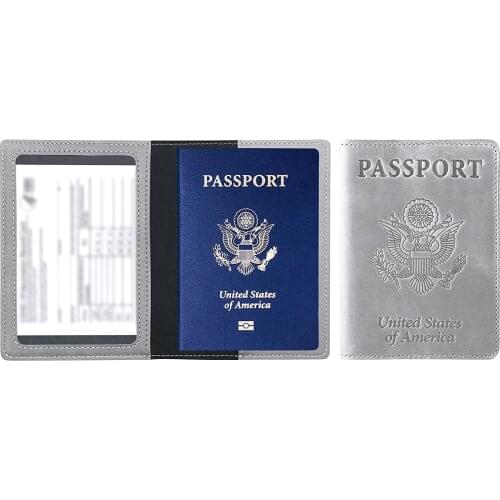 New Passport Wallets Passport Covers, Upgraded Ultra Slim Design Passport Holder and Vaccine Card Holder Combo PU Leather Wallet
