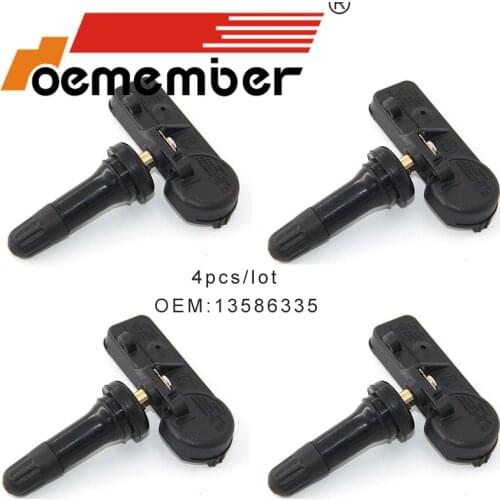 OEMEMBER 4pcs Car Tire Pressure Sensor 13586335 TPMS Monitoring System For Buick Cadillac Chevrolet GMC Hummer Pontiac 315Mhz