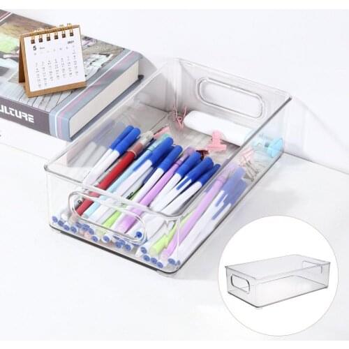 Refrigerator Organizer Bins Thicker High Visibility Transparent Pantry Fridge Freezer Food Storage Bins with Handle for Home