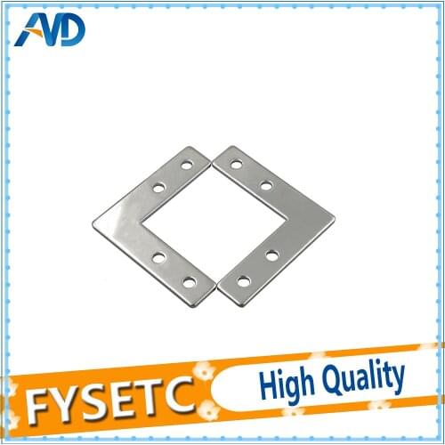2pcs 4hole 90 Degree Joint Board Plate Corner Angle Bracket Connection Joint Strip For Aluminum Profile 2020 20x20 with 4 holes