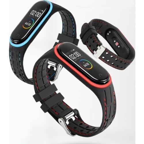 For Xiaomi Mi Band 4 3 5 Strap Silicone Wrist Strap For amazfit band 5 Bracelet Accessories Mi band 5 Miband4 Replacement Strap
