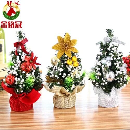 Christmas Ornament Tree 20Cm Mini Christmas Decoration Christmas Day Ornament Small Tree
