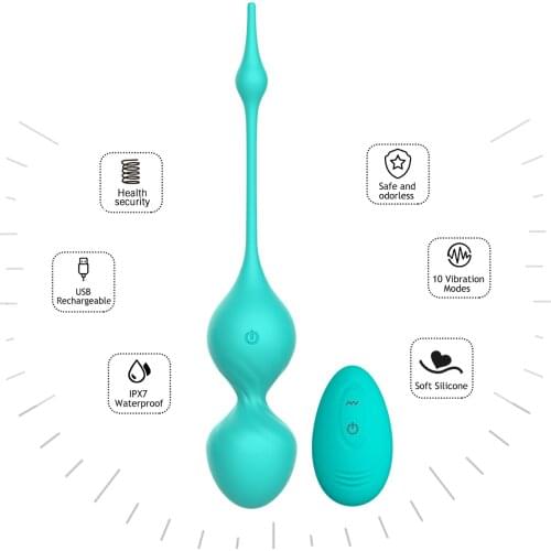 Sex Toy Wireless Remote Control Vibrating Ben Wa Ball Kegel Exercise Vagin Ball Adult Female Silicone Love Eggs Vibrators