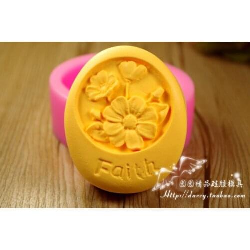 Flower Silicone Soap mold Handmade 3D mould DIY Carft molds S101