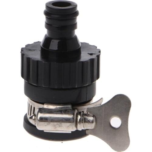 Stainless Steel Rubber Tap Connector Universal Adapter Hose Pipe Fitting for Kitchen Garden Car Washing