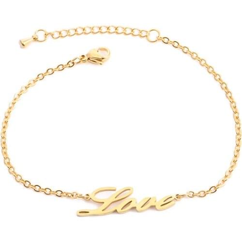SZ0015 New Fashion Gold Chain Love Heart Bracelets for Women Charms Womens Bracelet Engagement Gifts
