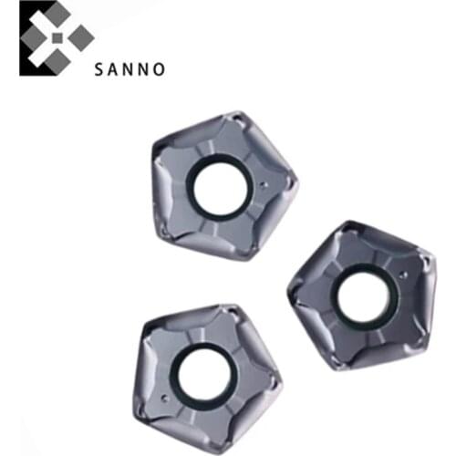 10pcs PNMU0905XNER Pentagram CNC fast milling tool carbide inserts face milling cutter blade for stainless steel / steel