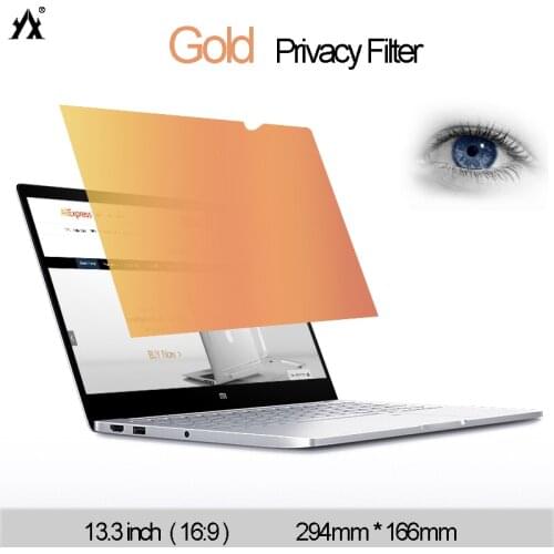 13.3inch 294mm*166mm Gold Privacy Filter Anti-glare screen protective film,For Notebook 16:9 Laptop Skins Computer Monitor film