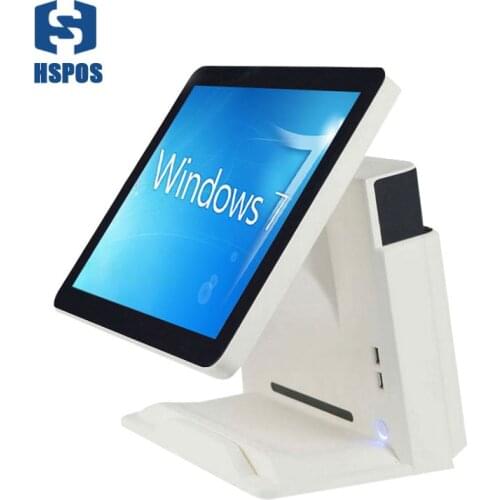 15 Inch LED Display Touch Screen All in One POS System with RAM 2G,SSD32G Support Windows 7 System and WIFI
