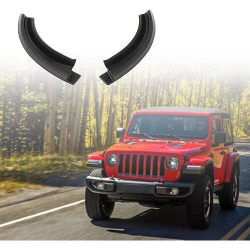 2PCS Car Rainwater Diversion Roof Drain Slot Fit for Jeep Wrangler JL 18-20 Gladiator JT Styling Mouldings Long Service Life