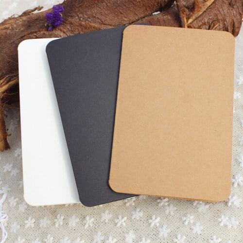 20*15cm Kraft Paper Folding Blank Card DIY Creative Invitations Congratulation Wish Greeting Card Scrap Booking Message Cards