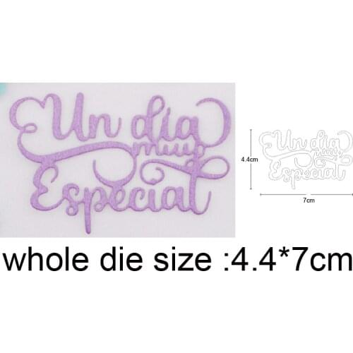 2021 Cutting dies blessing letter metal cutting dies cut die mold Scrapbook paper craft knife mould blade punch stencils dies