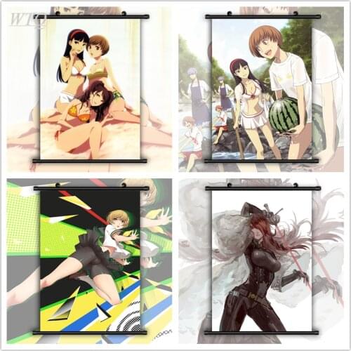 Persona 4 Satonaka Chie Kirijou Mitsuru HD Print Wall Poster Anime Posters Canvas Painting Wall Decor Wall Art Picture Home Deco