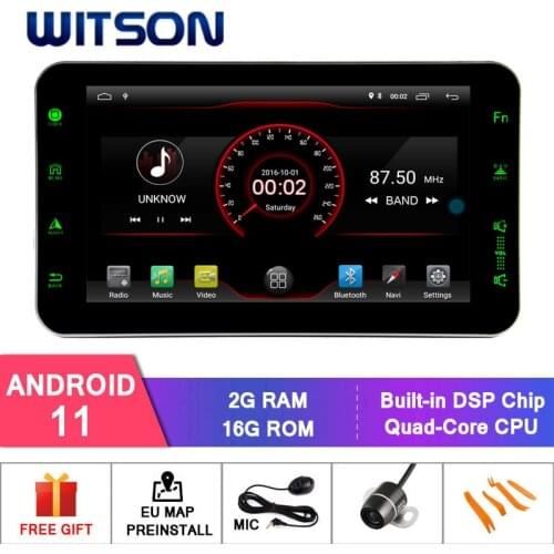 WITSON Android 10.0 2GB RAM 16GB FLASH CAR RADIO for Universal One Din DVD (New Arrival) +WIFI+DSP+DAB+OBD+TPMS+DVR Optional