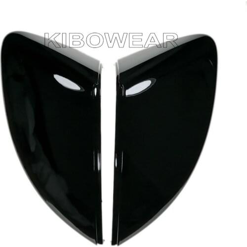 Black Side Mirror Cap Covers for Audi A3 S3 8V RS3 2013 2014 2015 2016 2018 2017 2019 Replace (Glossy Pearl Black)