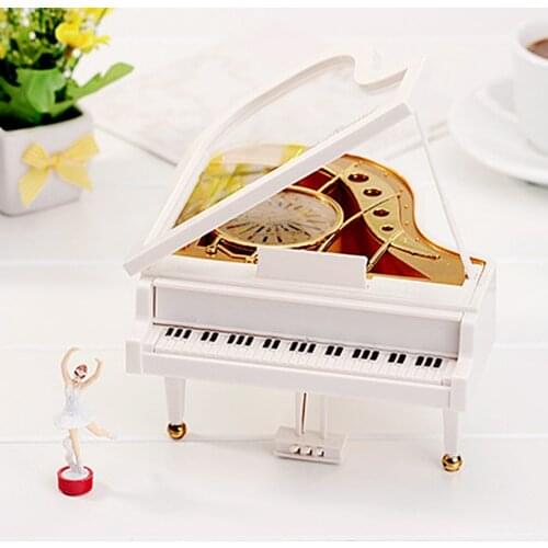 Kids Piano Music Box Toy Clockwork Type Rotary Classical Ballerina Girl Baby Birthday New Year Gift Toy